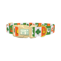 Lucky Clover Dog Collar - plastic gold