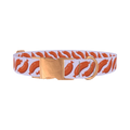 Playful Sausage Dog Collar - metal rose gold