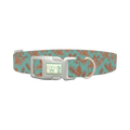 Christmas Pinecone Dog Collar - plastic silver