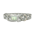 Deer and Cabin Forest Dog Collar - plastic silver