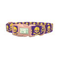 Halloween Skull Dog Collar - plastic rose gold