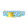 Christmas Bone Dog Collar - metal gold