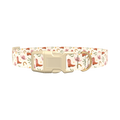 Western Hat Stars Dog Collar - plastic rose gold