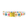 Floral Sketch Dog Collar - metal gold
