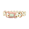 Bee and Sunflower Dog Collar - plastic rose gold
