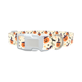 Witchy Pumpkin Halloween Dog Collar - plastic gold