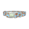 Pretzel Pattern Dog Collar - plastic silver