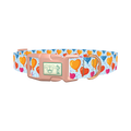 Valentine Heart Balloon Dog Collar - plastic rose gold