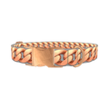 Rose Gold Link Dog Collar - metal rose gold