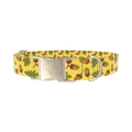 Fall Acorn Dog Collar - metal silver