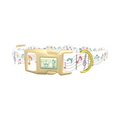 Colorful Music Notes Dog Collar - plastic gold