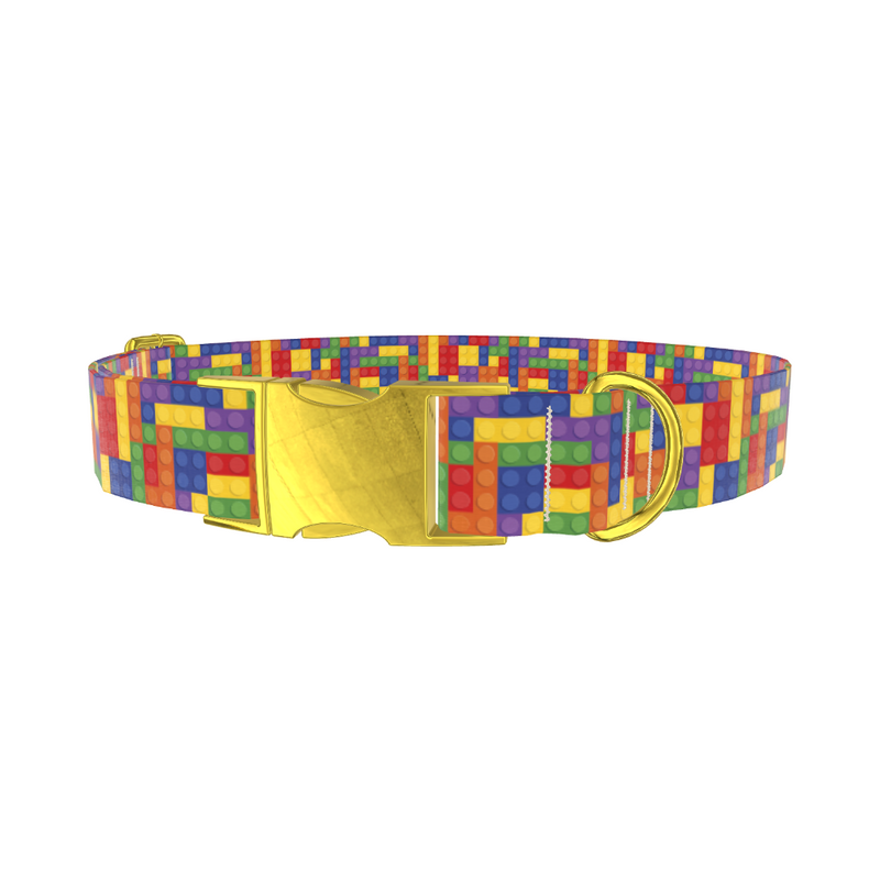 Colorful Block Dog Collar