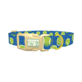 Tennis Ball Pattern Dog Collar - plastic gold