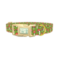 Fly Agaric Mushroom Dog Collar - plastic gold