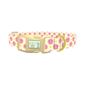 Valentine Smiley Dog Collar - plastic gold