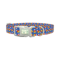 Halloween Candy Corn Dog Collar - plastic silver
