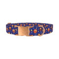 Night Owl Dog Collar - metal rose gold