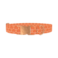 Geometric Floral Dog Collar - metal rose gold