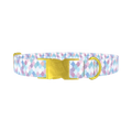 Pastel Mermaid Scale Dog Collar - metal gold