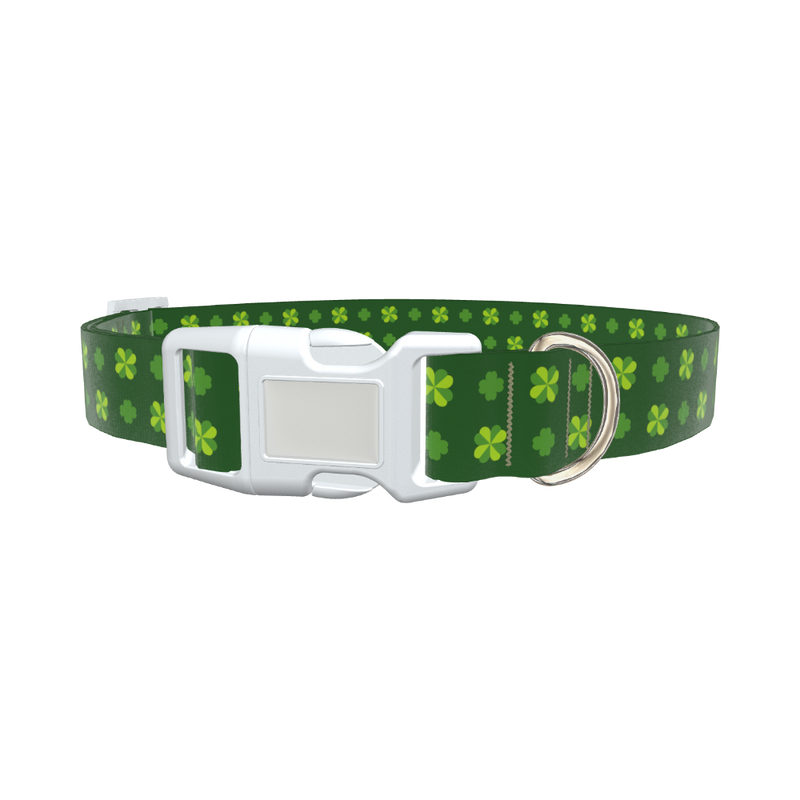 Dark Clover Dog Collar - plastic rose gold