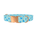 Winter Cat Dog Collar - metal rose gold