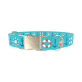 Nautical Anchor Dog Collar - metal gold