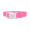 Geometric Valentine XO Dog Collar - plastic rose gold