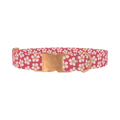 Sakura Floral Dog Collar - metal rose gold