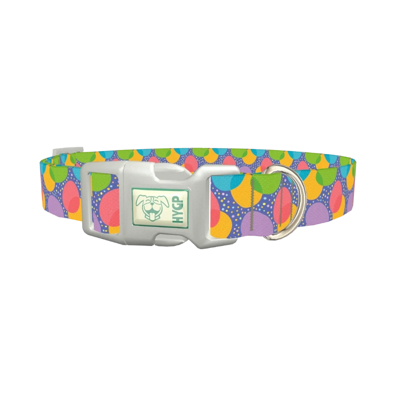 Easter Egg Dog Collar - plastic silver