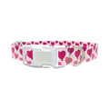 Heart Balloon Dog Collar - plastic rose gold