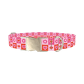 Valentine Hearts and Lips Dog Collar - metal silver