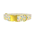 Wildflower Meadow Dog Collar - metal gold