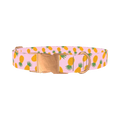 Tropical Pineapple Dog Collar - metal rose gold