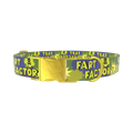 Comic Explosion Dog Collar - metal gold