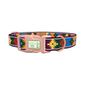 Colorful Tribal Star Dog Collar - plastic rose gold