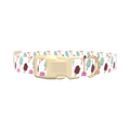 Ice Cream Treats Dog Collar - plastic silver
