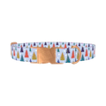 Christmas Tree Dog Collar - metal rose gold