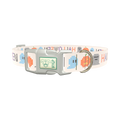 Halloween Embroidery Dog Collar - plastic rose gold