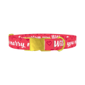 Heart Phrase Dog Collar - metal gold
