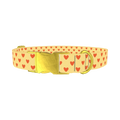 Clay Heart Dog Collar - metal gold