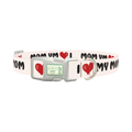 Heart Love Dog Collar - plastic silver