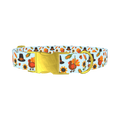 Thanksgiving Turkey Dog Collar - metal gold