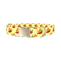 Spicy Pepper Flame Dog Collar - metal silver