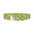 Woodland Hedgehog Dog Collar - metal silver