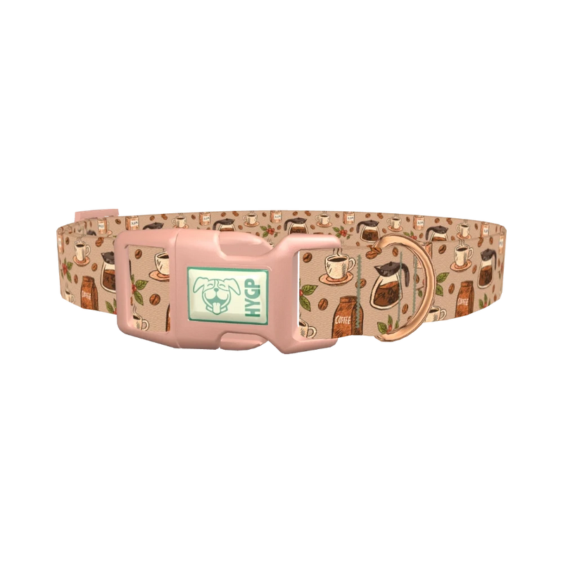 Coffee Berry Dog Collar - plastic rose gold