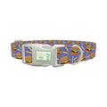 Burger and Fries Dog Collar - plastic silver