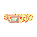 Flying Hearts Dog Collar - plastic rose gold
