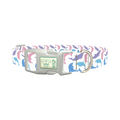 Pastel Dolphin Dog Collar - plastic silver
