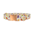 Autumn Bird Dog Collar - metal rose gold