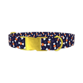 Halloween Bones Dog Collar - metal gold